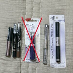 Lot of 5 - Various Face/Eye Makeup - Elf / Rimmel / NYC